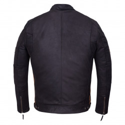 Vintage Black Biker Leather Jacket.