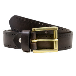 Marco Black Leather Belt
